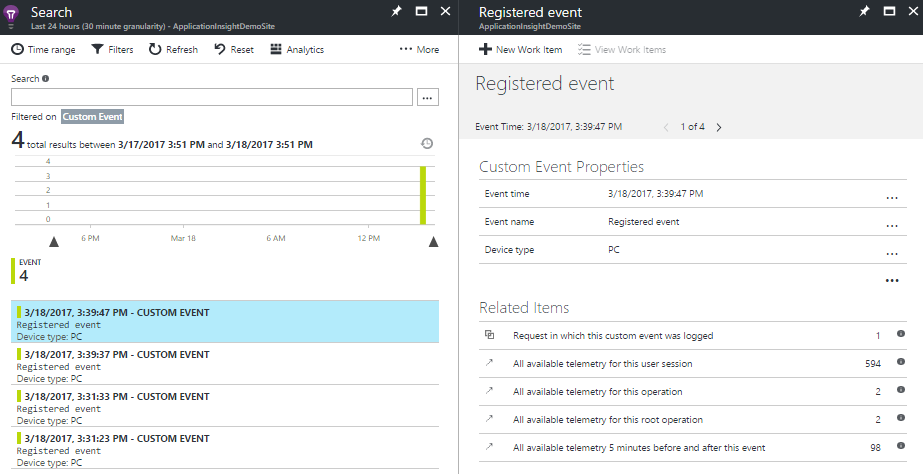 Application Insights demo