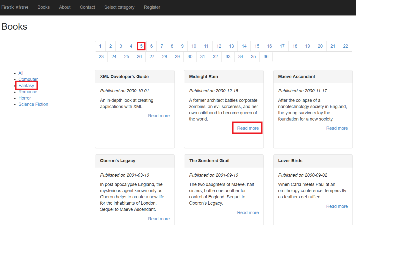 Demo website track user interactions